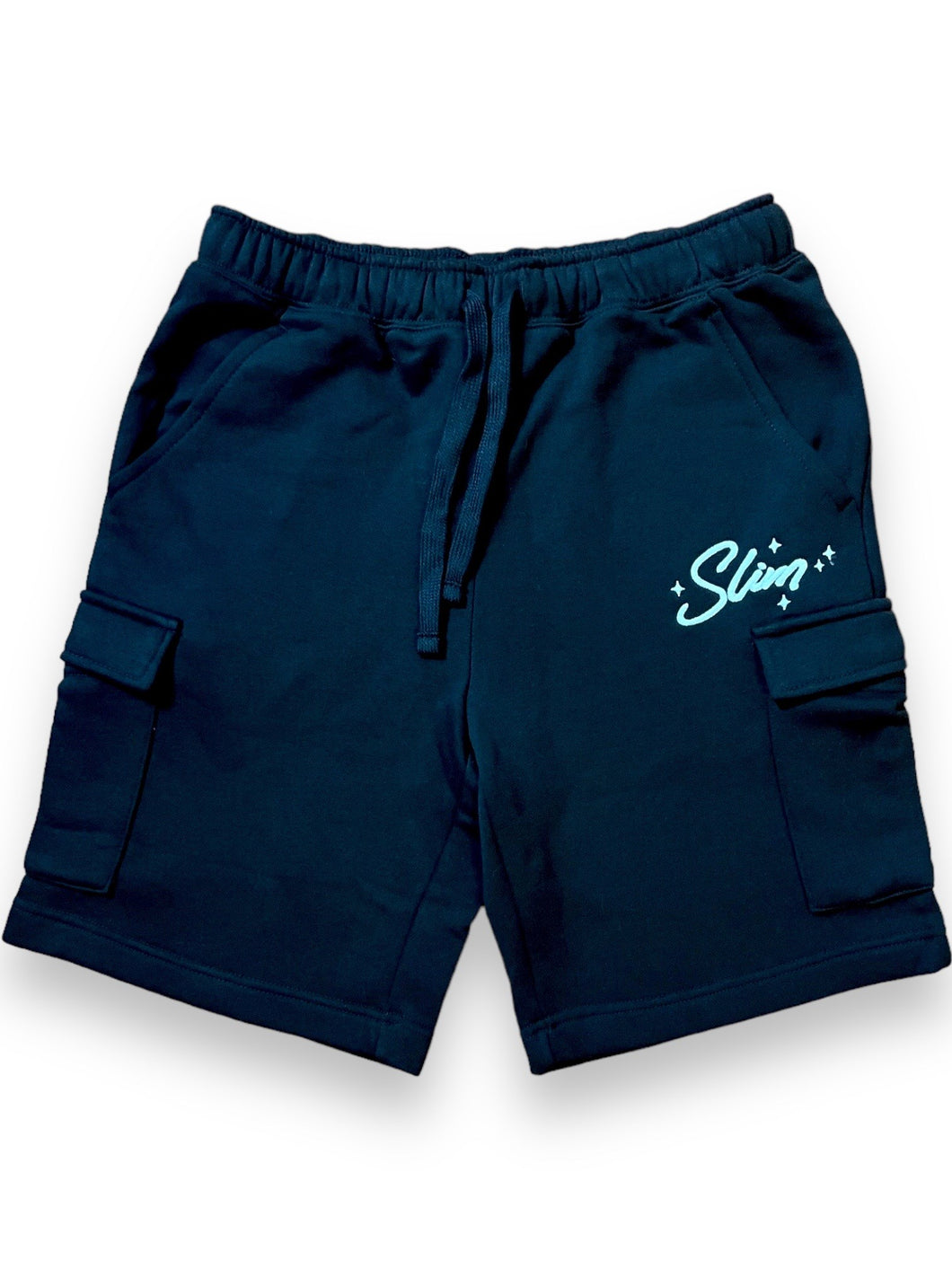 Slim GLOW Cargo Shorts (Black)