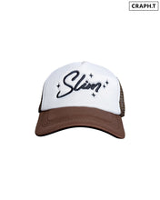 Load image into Gallery viewer, Slim &quot;Brown x Black&quot; Trucker Hat
