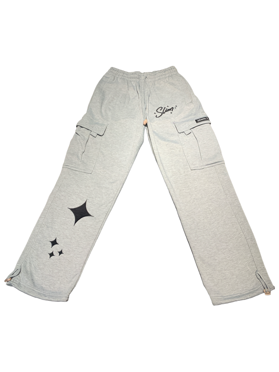 Slim Superstar Cargo Sweatpants (Grey) – CRAPH.T